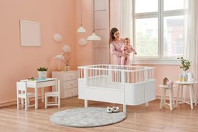 Resim TommyBaby Bella Büyüyen Beşik Karyola 80x130 Beşik 