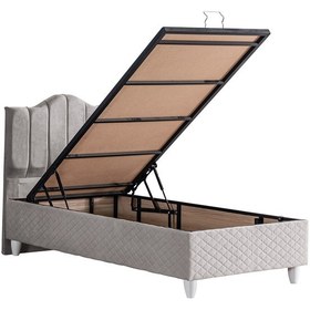 Resim Trend İkili Set, Trend Tek Kişilik Baza Başlık Seti Gri 120 x 200 