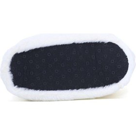 Resim Riva Tavşan Figürlü Peluş Panduf Ev Pandufu Unisex Beyaz 