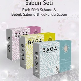 Resim Eşek Sütü Sabunu & Baga Bebek Sabunu & Baga Kükürtlü Sabun Seti 
