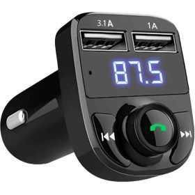 Resim TEKNETSTORE Araç Bluetooth Fm Transmitter Cihazı Araba Mp3 Çalar Oto Çakmaklık Şarj Aleti Müzik Kiti 