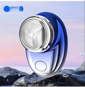 Resim Mini Elektrikli Tıraş Makinesi, Taşınabilir, Su Geçirmez Mavi1 