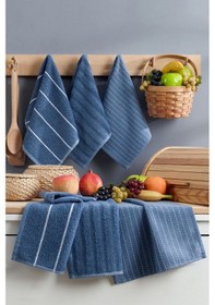 Resim Formeya Sophia 6'lı 30x50 Cm Mutfak Havlusu Seti Mavi 