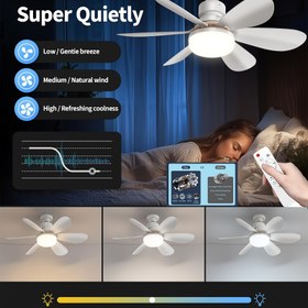 Resim FIBRAVE 41.91cm/52.07cm 30W/40W 3-Hızlı 3-Renkli Fan Büyük Uzaktan Kumanda, E26/E27 Taban, 0-100% Ayarlanabilir Mini Sessiz, Vida ile Tavan Fanı Işığı Yatak Odası, Mutfak, Odalar ve Mağazalar için, Beyaz/Çok Renkli, Tavan Fanı Işık Aparatı, Ofis ve Ev Kullanımı, Çok Fonksiyonlu Aydınlatma, Modern Aydınlatma, Dayanıklı Yapı, Ofis Çalışanları 