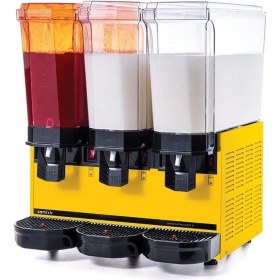 Resim SAMIXIR Klasik Triple, 1 Fıskiyeli, 2 Karıştırıcılı Soğuk İçecek Dispenseri 20+20+20 Litre Sarı 