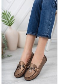 Resim Khayt Mila Casual Günlük Unisex Babet Ayakkabı Bakır 