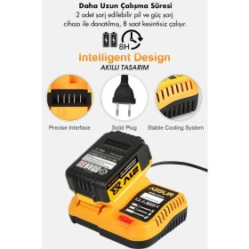 Resim Assur 21V 6 Başlıklı Set Taşlama Somun Sıkma Tilki Kuyruğu Dal Budama Akülü Vidalama Hava Pompası 