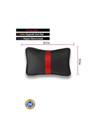 Resim Seat Ibiza Oto Koltuk Boyun Yastığı Kırmızı Şerit 2 Adetı3279 