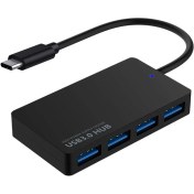 Resim Aogo USB Type C Hub 4 Port 3.0 USB Çoklayıcı Type-C USB 3.0 Çoklayıcı Şarj Bağlantı Noktalı 
