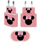 Resim gettsticker Iphone 20w Uyumlu Mickey Mouse Baskılı Şarj Aleti Kaplaması - Full Kaplama Şarj Stickerı 