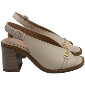 Resim Kadın Deri Sandalet Bej 2511902y Bej 