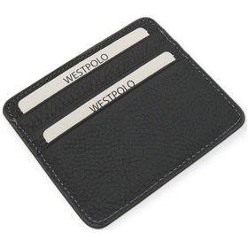 Resim Westpolo Unisex Süper Slim Para Bölmeli Hakiki Deri İnce Kartlık Cüzdan 6 Bölmeli - Koyu Gri Koyu Gri 