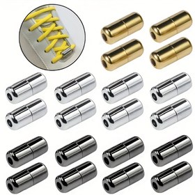 Resim 10/30'lu Yarı Daire Tokalı Ayakkabı Bağcığı Seti - Ayarlanabilir Uyum, Hızlı Kilitli Metal Kapsül Kilit, Bağcıksız Bağlantı, Dayanıklı Çinko Alaşım, Spor Ayakkabılar ve Ayakkabılar için İdeal, Bataryasız, Ayakkabı Bağcığı Saklama, Şık Tasarım, Güvenli Sabitleme 