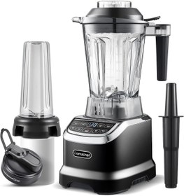 Resim AMZCHEF Enerji Tasarruflu Yüksek Performanslı Blender ve Smoothie Makinesi 2000W, LED Zaman Göstergeli 