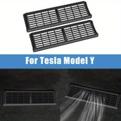 Resim For TESLA Model Y için uygun olan koltuk altı hava deliklerini yabancı nesnelerden korumak için tasarlanmış, koltuk altı hava deliklerini koruma iç değişikliği aksesuarı olan hava deliği kapakları. 