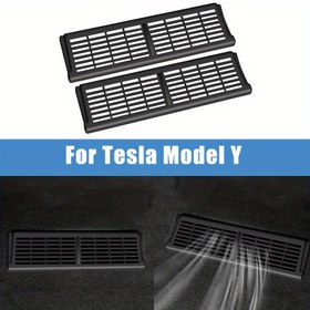 Resim Koltuğun Altındaki Havalandırma Kapağı, for Tesla Model Y için Uygundur, İç Mekan Modifikasyon Aksesuarı Olarak Koltuk Altı Havalandırma Deliklerini Yabancı Cisimlerden Korumak İçin Tasarlanmıştır. 