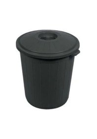 Resim Cey Grup Kapaklı Siyah Çöp Kovası 35 L Siyah 