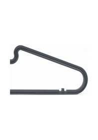 Resim 10'lu Elbise Askısı İnce Model Dayanıklı Elbise Askısı Antrasit Siyah 