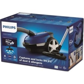 Resim Philips 3000 Series 900 W Mavi Toz Torbalı Süpürge 