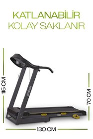 Resim Proforce Pasifik 0.8-14 KM/Sa 2.50 HP Katlanılabilir Kolay Kurulum LED Gösterge Koşu Bandı 