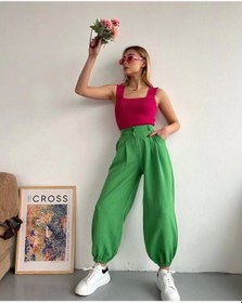 Resim Şalvar Pantolon Yeşil S23202 Yeşil 