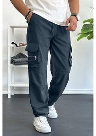 Resim Edwoxmen Erkek İnce Baggy Kalıp Kargo Pantolon Füme Edw164-fume Füme 