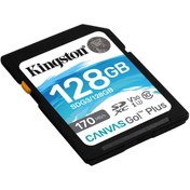 Resim Kingston SDG3\u002F128GB 128 GB 170\u002F90Mb\u002Fs Class 3 UHS-I Canvas Go SD Hafıza Kartı 