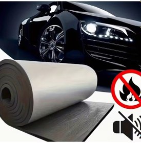 Resim Kaput Altı Alüminyum Folyolu Kendinden Yapışkanlı 6mm 100x150 Kauçuk Ses Yalıtım Levhası 