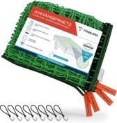 Resim TRIBURG Alman Kalitesi 2x3 m Römork Filesi 8 Gergi Kancası & Lastik Germe 