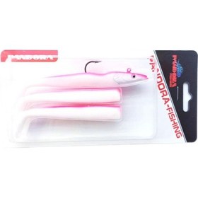 Resim Pandora Sandeel 10Cm Silikon Yem - Pink White 