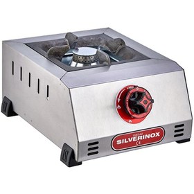 Resim Işıkgaz Silverinox Endüstriyel Tüplü Set Üstü Mini Tekli 1 Gözlü Ocak 