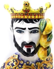 Resim Moor Dekoratif Desenli Büst Heykeli 