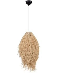 Resim Özcan Aydınlatma 4458-83 Tekli Hasır Sarkıt 35 63 Meşe 