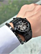 Resim Bentini Erkek Kol Saati - Otomatik Mekanizma, Takvimli, Çelik Kasa & Kordon, Su Geçirmez, 2 Yıl Garantili 