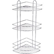 Resim Alz Banyo Small Üçlü 21*28*52 cm Köşelik Krom 