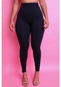 Resim Fit & Fit Tayt Ekstra Yüksek Bel Geniş Kemer Toparlayıcı Sıkılaştırıcı Siyah Mevsimlik Kumaş Günlük Taytsiyah 2Xl Siyah 