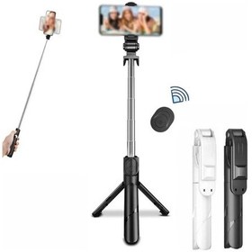 Resim Maiyame Üçayak Esnek Tripod Selfie Çubuğu Bluetooth Kumandalı Cep Telefonu Beyaz 