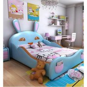 Resim Puf Bebe Montessori 120X200 Tavşan Çocuk Yatağı 