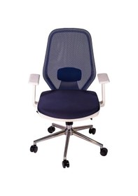 Resim Ofisbazaar Dali Beyaz Fileli Çalışma Koltuğu Ergonomik Şef Ve Toplantı Koltuğu Lacivert Lacivert 