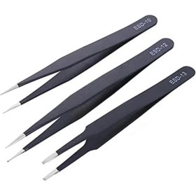 Resim AyrStore 3 Parça Antistatik Cımbız Seti (10-12-13) 