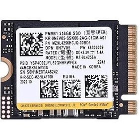 Resim Samsung Uyumlu MZ9L4256HCJQ-00BD1 MZ-9L4256A PM9B1 256GB 2500/3500MB/s M.2 2230 PCI-E NVME SSD 