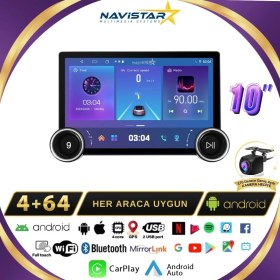 Resim Citroen Elysee Dual Knob 10&quot 4gb + 64gb Kablosuz Carplay 2013-2018 Android 13 Navigasyon Multimedya Sistemi 