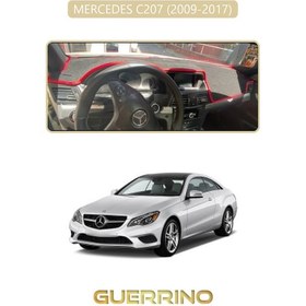 Resim Mercedes C207 2009-2017torpido Koruma Halısı Bej Kenar 