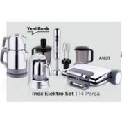 Resim KORKMAZ A1827 Inox 14 Parça Elektro Set 