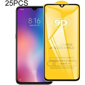 Resim Xiaomi Redmi Note 8/8 2021 İçin 25 Adet 9d Tam Tutkal Tam Ekran Temperli Cam Film 
