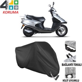 Resim RKS Spontini 110 Motosiklet Brandası ( Kilit Uyumlu - Siyah 
