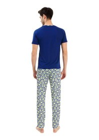 Resim Yeni İnci Yarım Kol Erkek Pijama Takım Epj838 001 