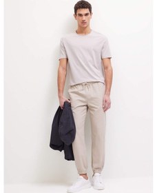 Resim DeFacto Jogger Duble Paça Yazlık Kumaş Pantolon Y2651AZ25SPBG106 