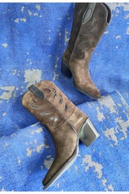 Resim Of&Off KADIN HAKİKİ DERİ WESTERN ÇİZME 