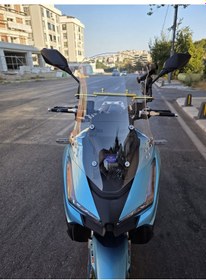 Resim Motocam Arora Beatrix 150 Siperlik Ön Cam 2023-2025 Model 55cm Şeffaf Renkli 4mm Kısa Spor Cam 